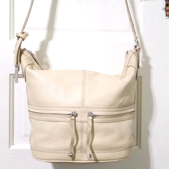 Maxx New York Bags Maxx New York Cream Corn 0 Leather Shoulder Bag
